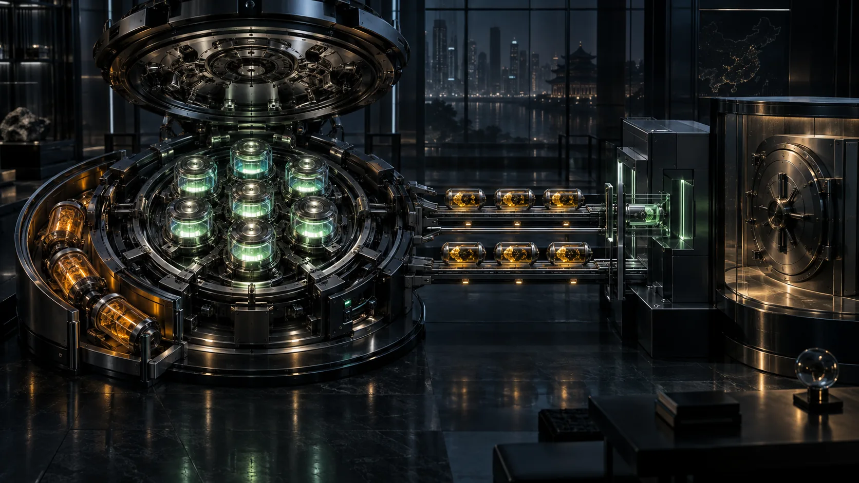 An opened institutional research mechanism preserves seven verified modules, contains three amber failures and sends six unresolved evidence capsules toward a separate P06 gate while the capital vault remains closed.